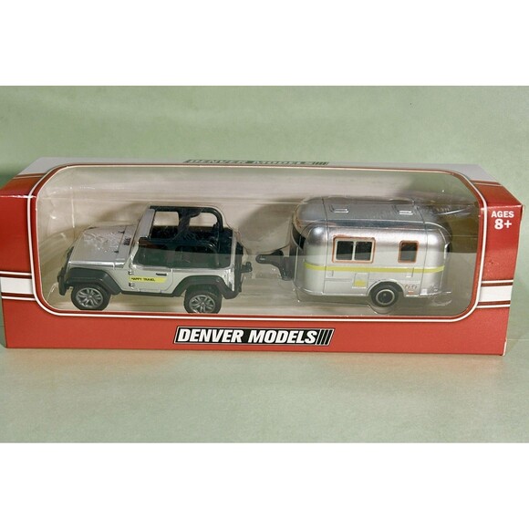 Denver Models Other - Silver  Jeep w/Airstream-type  Travel Trailer  2026 Issues  New In Package